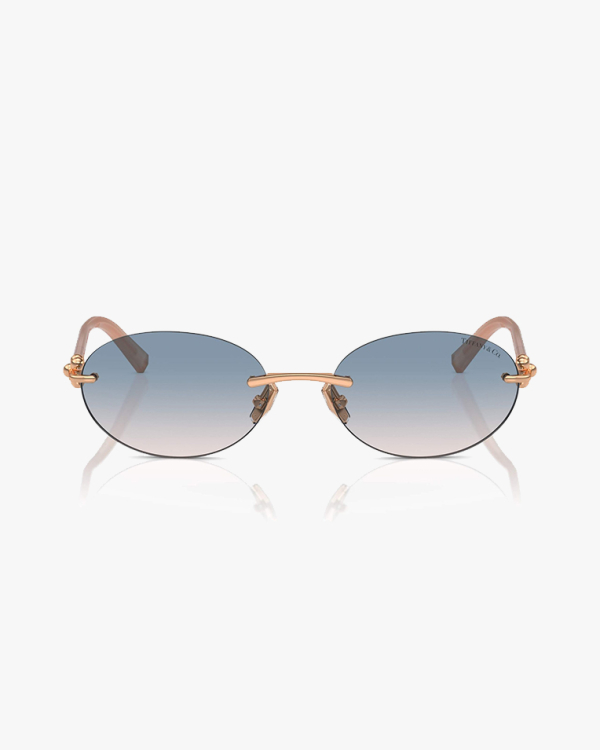 Солнцезащитные очки овальные Tiffany без оправы с градиентной линзой TF3104D 621716