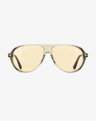 Солнцезащитные очки авиаторы Tom Ford Marcus в серой оправе TF1023 93E 