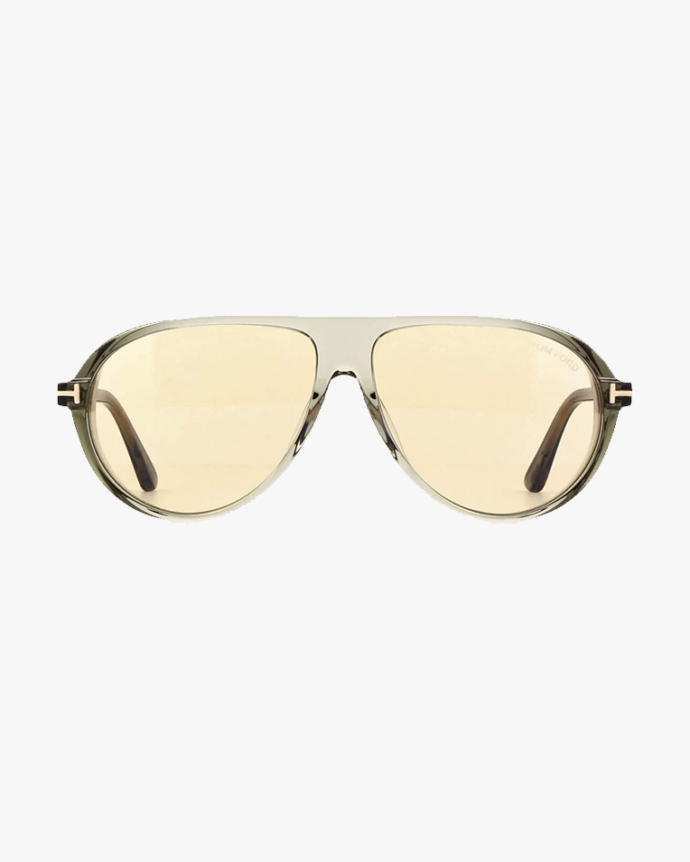 Солнцезащитные очки авиаторы Tom Ford Marcus в серой оправе TF1023 93E 