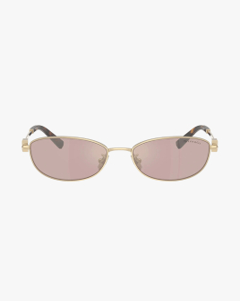 Солнцезащитные очки овальные Tiffany в золотой оправое с розовой линзой TF3115 6189/VS Солнцезащитные очки овальные Tiffany в золотой оправое с розовой линзой TF3115 6189/VS