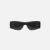 Сонцезахисні окуляри маска Balenciaga Injected Mask Sunglasses у безободковій оправі bb0359s-blk