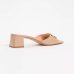 Жіночі мюлі Twinset Leather mules with Oval T шкіра коричневі 241TCP182 Жіночі мюлі Twinset Leather mules with Oval T шкіра коричневі 241TCP182