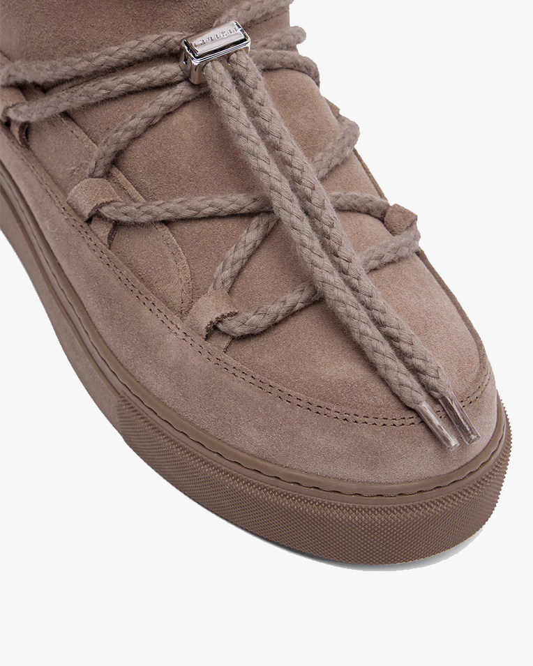 Жіночі черевики снігоходи Inuikii Classic Sneaker Low замша сірий 1001.001.0092.163-036