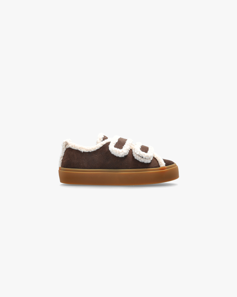 Жіночі кеди Inuikii Shearling Low Velcro замша з хутром коричневий 1001.001.0231.152-036 Жіночі кеди Inuikii Shearling Low Velcro замша з хутром коричневий 1001.001.0231.152-036