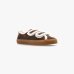 Жіночі кеди Inuikii Shearling Low Velcro замша з хутром коричневий 1001.001.0231.152-036