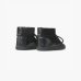 Снігоходи INUIKII Classic Sneaker замшеві зі шкіряною вставкою,чорні