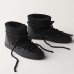 Снігоходи INUIKII Classic Sneaker замшеві зі шкіряною вставкою,чорні