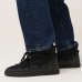 Снігоходи INUIKII Classic Sneaker замшеві зі шкіряною вставкою,чорні