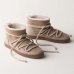Жіночі черевики снігоходи Inuikii Classic Sneaker замша бежевий 1001.003.0122.250-037