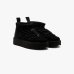 Женские ботинки снегоходы Inuikii Classic Low Platform замша черный 1001.006.0012.000-037