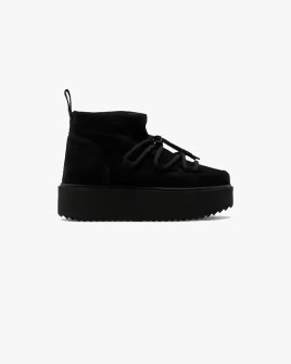 Жіночі черевики для снігоходів Inuikii Classic Low Platform замша чорні 1001.006.0012.000-037