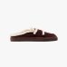 Женские мюли Inuikii Mules Wool замша с мехом бордовый 1004.017.0011.518-038