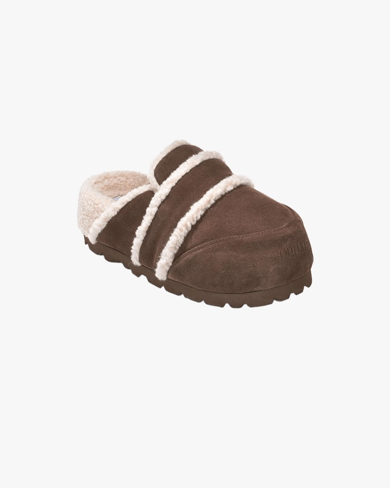 Жіночі лофери Inuikii Chunky Loafer замша з хутром коричневий 1011.005.0031.150-036