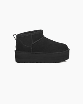 Жіночі уггі UGG Classic Ultra Mini Platform чорний замша 1135092-BLK Жіночі уггі UGG Classic Ultra Mini Platform чорний замша 1135092-BLK