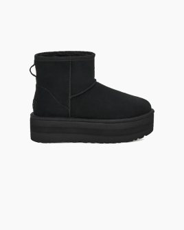 Жіночі уггі UGG Classic Mini Platform Black замша чорний 1134991-BLK
