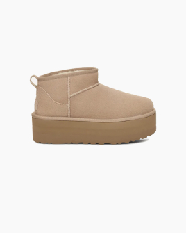Жіночі уггі UGG Classic Ultra Mini Platform San замша коричневий 1135092-SAN