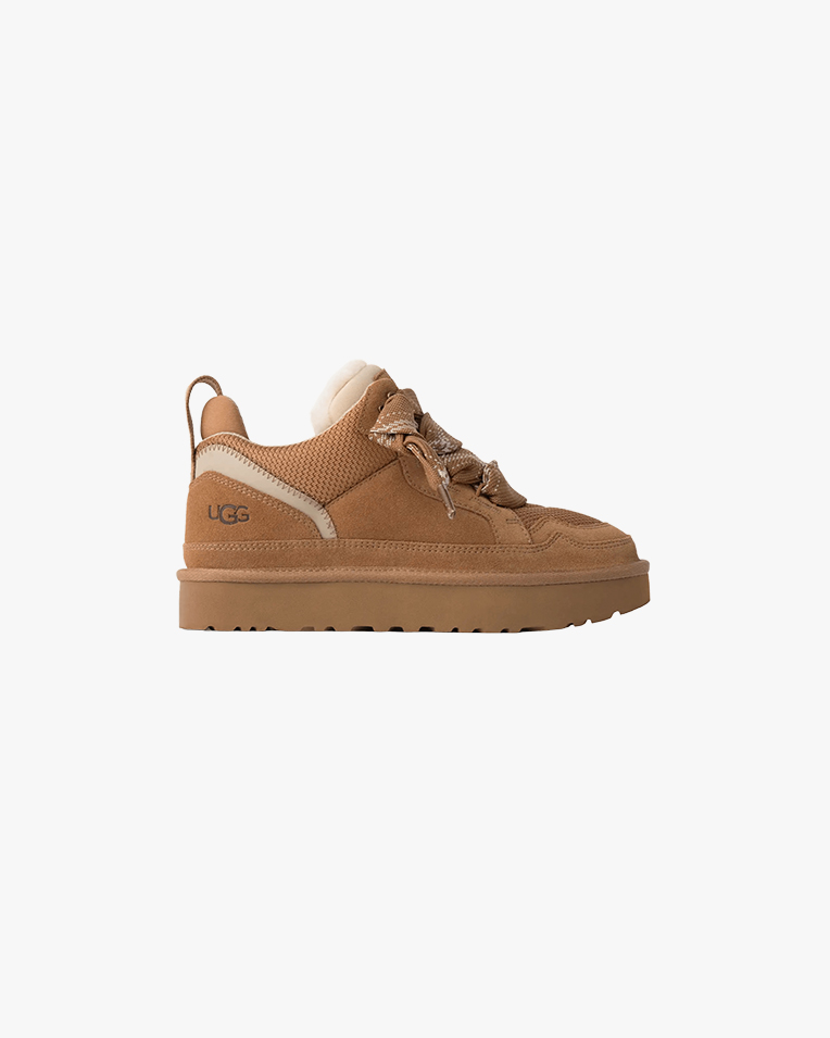 Женские кроссовки UGG Lowmel Sneaker замша бежевый 1144032-CHE