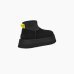 Женские угги UGG Classic Mini Dipper Black замша черный 1168170-BLK