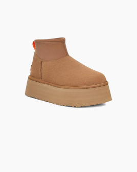 Жіночі уггі UGG Classic Mini Dipper Chestnut замша коричневий 1168170-CHE Жіночі уггі UGG Classic Mini Dipper Chestnut замша коричневий 1168170-CHE