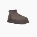 Женские угги UGG Classic Mini Dipper Thundercloud замша серый 1168170-THND