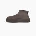 Женские угги UGG Classic Mini Dipper Thundercloud замша серый 1168170-THND