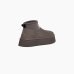 Женские угги UGG Classic Mini Dipper Thundercloud замша серый 1168170-THND