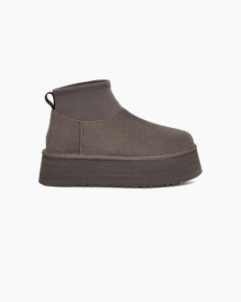 Жіночі уггі UGG Classic Mini Dipper Thundercloud замша сірий 1168170-THND