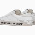 Женские кроссовки Crime London Distressed Graffiti White кожа белый 16017PP5