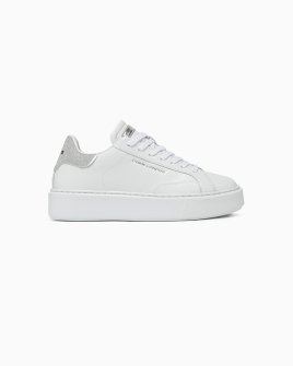 Женские кроссовки Crime London New Extralight White на платформе кожа белый 21608AA7 Женские кроссовки Crime London New Extralight White на платформе кожа белый 21608AA7