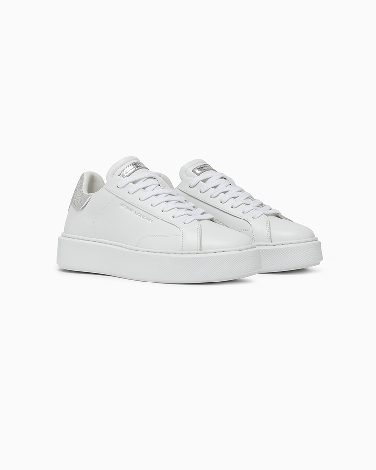 Женские кроссовки Crime London New Extralight White на платформе кожа белый 21608AA7