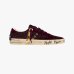 Жіночі кеди Crime London SK8 Deluxe бордові замша з бордовими блискітками 23100AA9.71