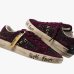 Женские кеды Crime London SK8 Deluxe замша бордовые с бордовыми блестками 23100AA9.71