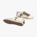 Женские кеды Crime London SK8 Deluxe кожа белые комбинированные с анималистической шнуровкой 23102AA9.10