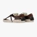 Женские кеды Crime London SK8 Deluxe Cocoa Mist кожа коричневая комбинированная с блестками 23103AA9.60