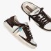 Женские кеды Crime London SK8 Deluxe Cocoa Mist кожа коричневая комбинированная с блестками 23103AA9.60