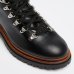 Женские ботинки треккинговые Max Mara с закругленным носком кожа черный 24257961156-001