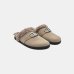 Жіночі мюлі Twinset Mules текстиль з хутром сірий 242TGT194