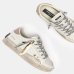 Жіночі кеди Crime London SK8 Deluxe шкіра білий з рожевою вставкою та додатковою шнурівкою 25103AA8.10
