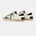 Женские кеды Crime London SK8 Deluxe кожа белый с утеплителем с черными блестками 25105AA8.10