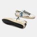 Жіночі кеди Crime London SK8 Deluxe шкіра білий із золотими блискітками та додатковою шнурівкою 25106AA8.10