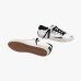 Жіночі кеди Crime London SK8 Deluxe шкіра білі зі срібними вставками 25116II8.10