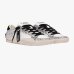 Жіночі кеди Crime London SK8 Deluxe Metallic Silver шкіра біла срібними блискітками 25117II8.25