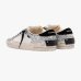 Жіночі кеди Crime London SK8 Deluxe Metallic Silver шкіра біла срібними блискітками 25117II8.25