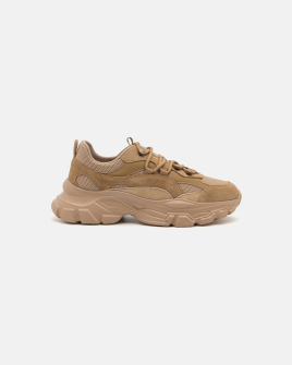 Женские кроссовки Max Mara Bebbio кожа бежевый 25157610547 002
