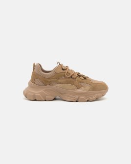 Женские кроссовки Max Mara Bebbio кожа бежевый 25157610547 002