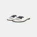 Женские шлепанцы пляжные Max Mara Gene кожа белый 2516521019 001