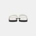 Женские шлепанцы пляжные Max Mara Gene кожа белый 2516521019 001