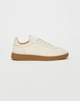 Женские кроссовки Max Mara Nuble Canvas Ecrù хлопок молочный 25167610176