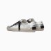 Жіночі кросівки Crime London SK8 Deluxe Silver Glam шкіра білий з сріблястими вставками 26102PP5
