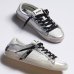 Жіночі кросівки Crime London SK8 Deluxe Silver Glam шкіра білий з сріблястими вставками 26102PP5
